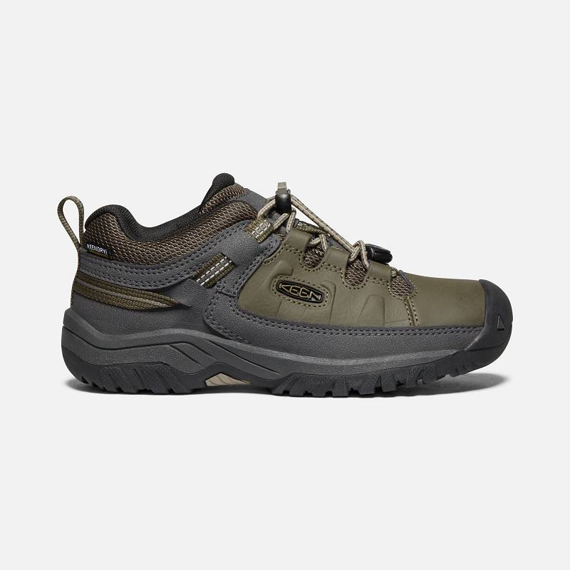 Keen Targhee Waterproof Schuhe Kinder DE-02417 Bungee Cord/Dark Olive - Keen Kinderschuhe Olivgrün